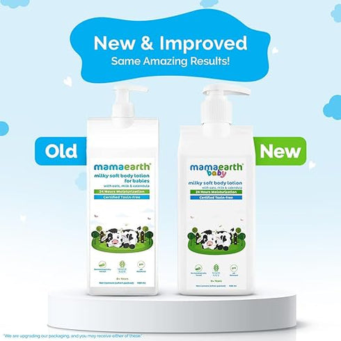 Mamaearth Milky Soft Body Lotion with Oats, Milk & Calendula